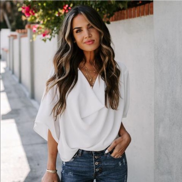 Vici Tops - Elton Drape blouse